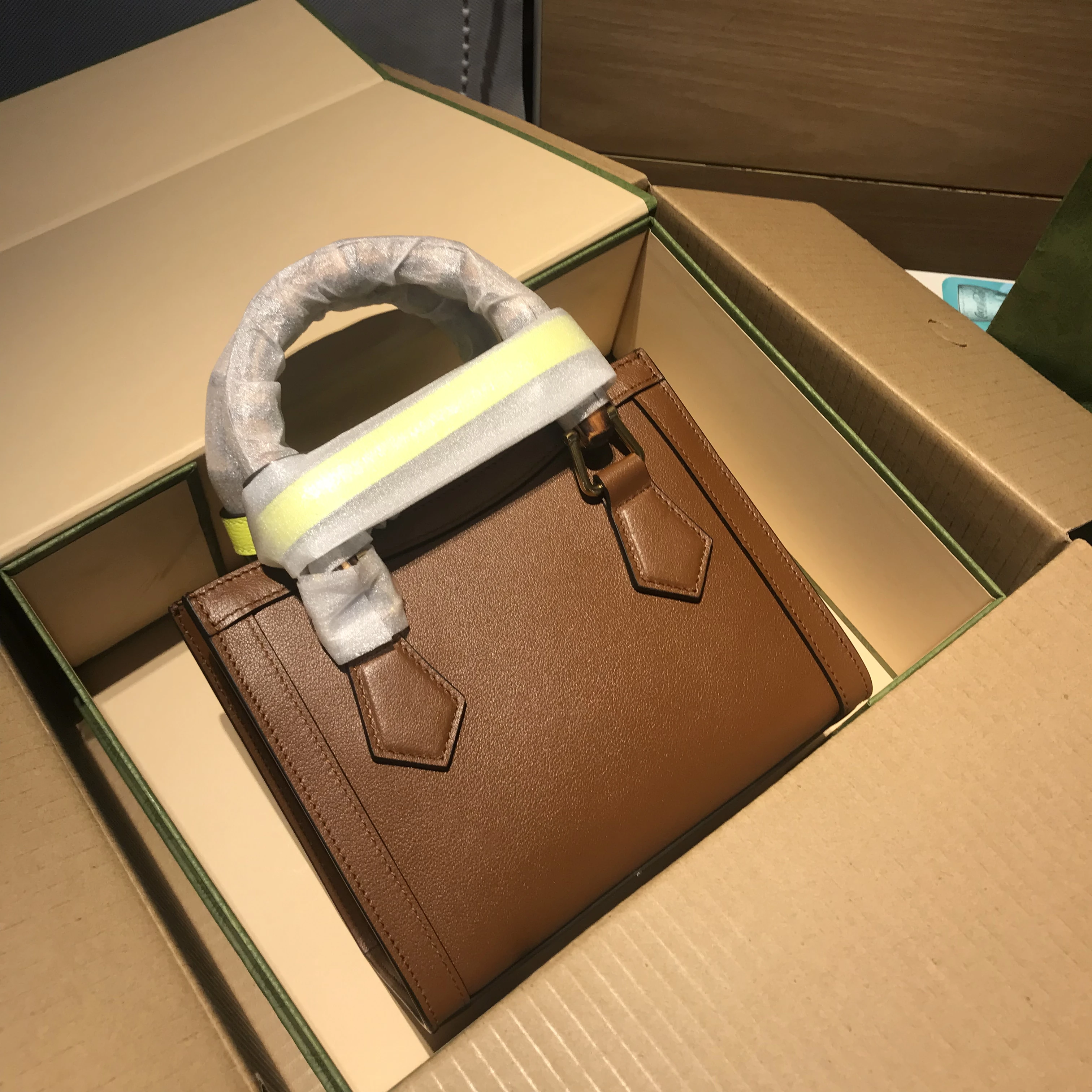 

luxury brand dianna bamboo package design bag fashion handbag shoulder woman female bag casual tote
