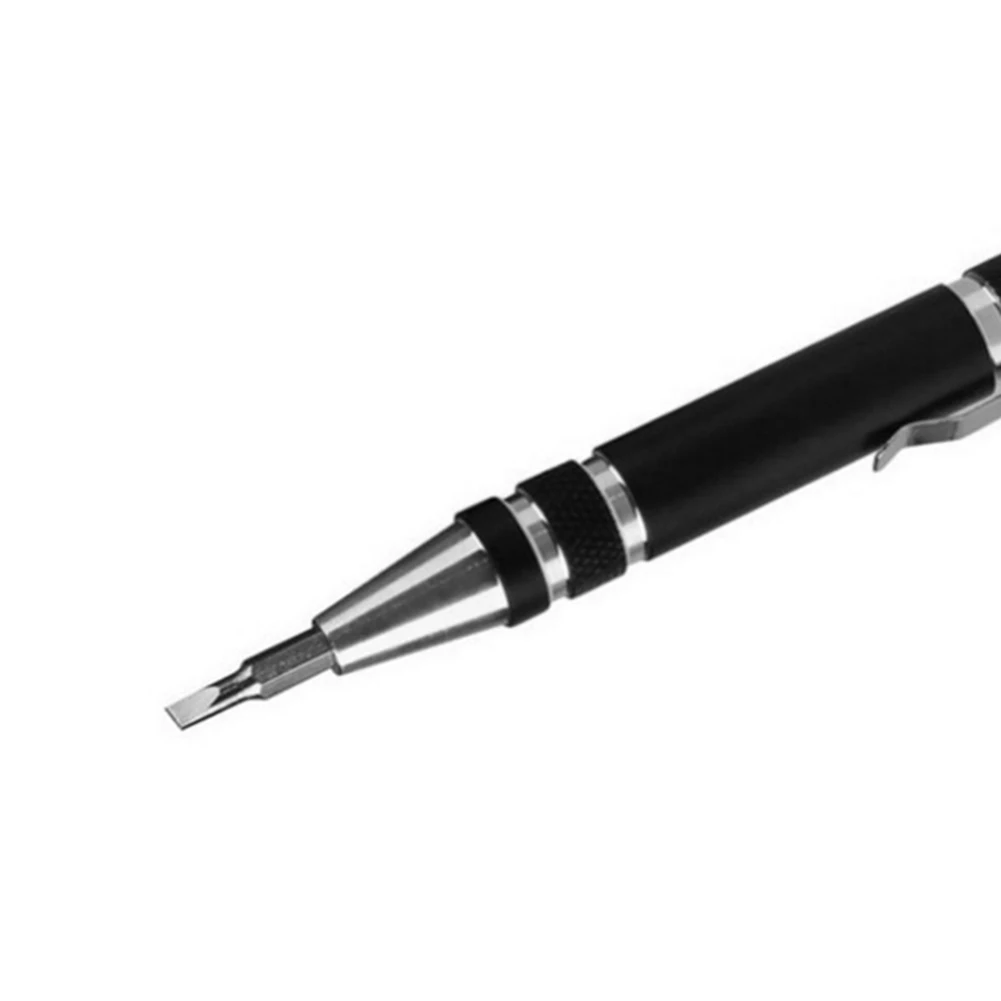 8 в 1 многофункциональная прецизионная ручка из алюминиевого сплава отвертка