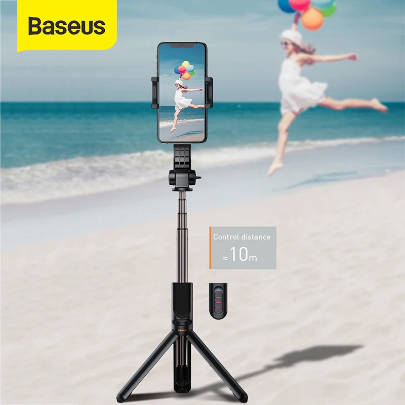 

Baseus Bluetooth Selfie Stick Wireless Monopod Balance Handle Sports Camera Mini Camera Video Tripod for iPhone IOS Android