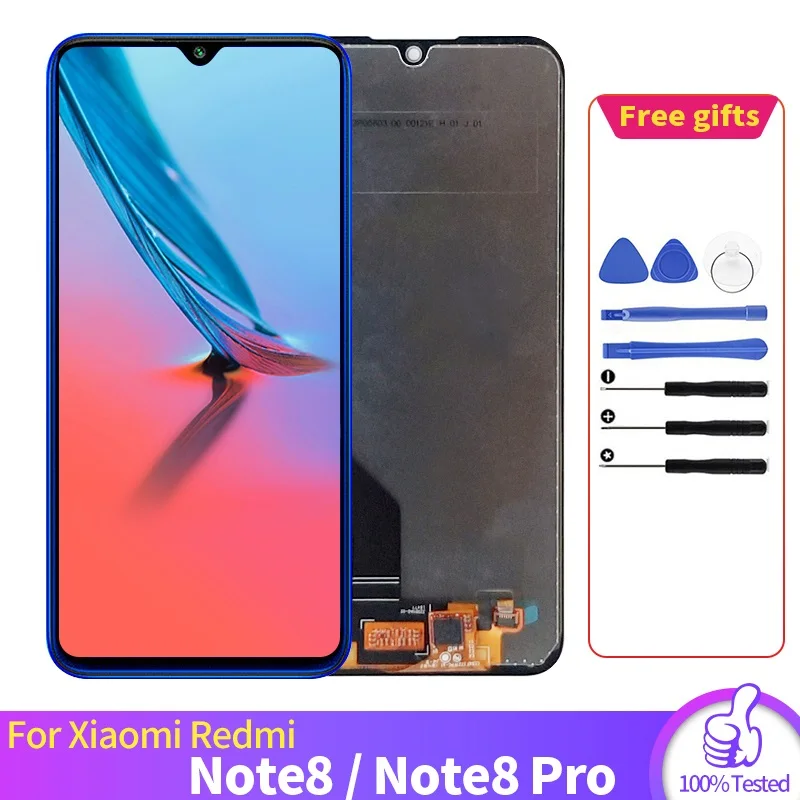 

ЖК-экран для Xiaomi Redmi Note 8, сменный ЖК-экран для Redmi Note 8 Pro, дигитайзер в сборе, модуль сенсорной панели