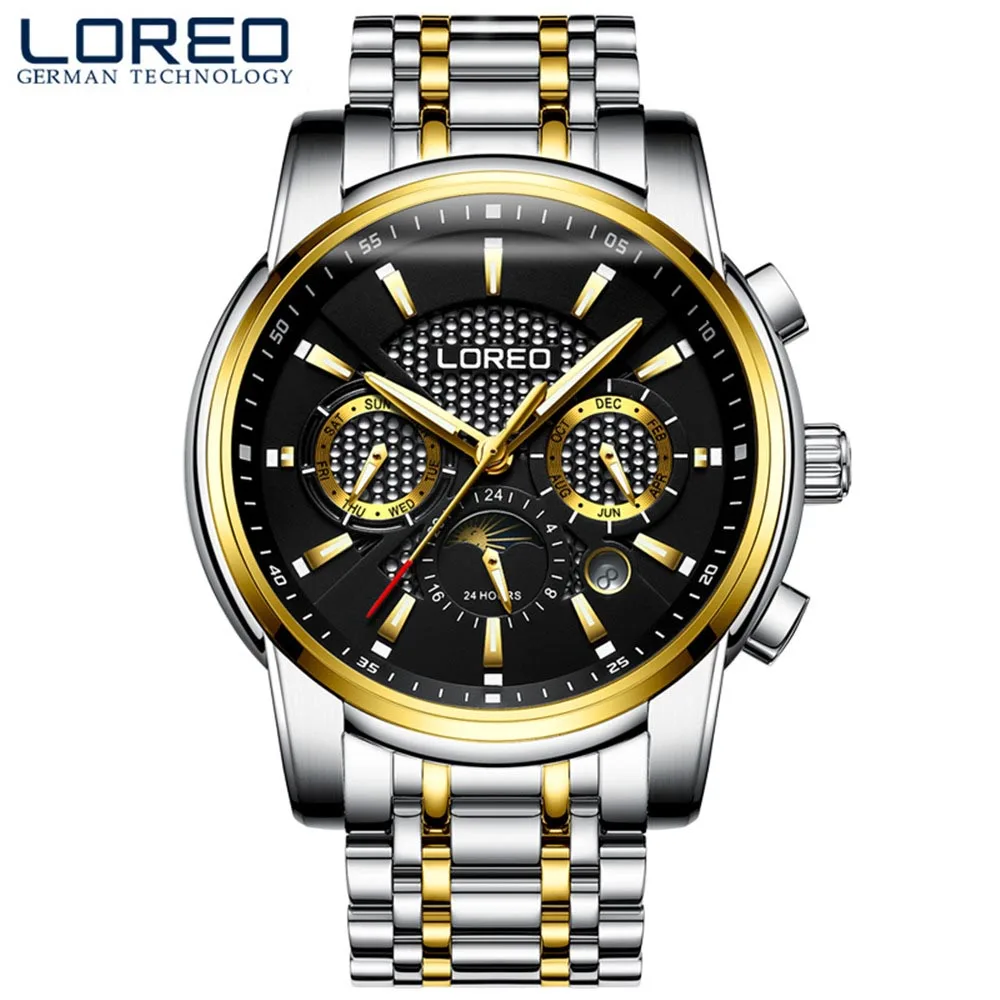 

Часы мужские механические LOREO, для дайвинга, с автоподзаводом, 50 м
