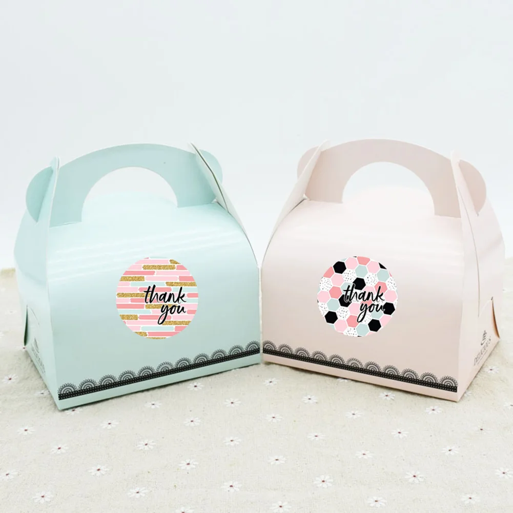 500 шт/рулон наклейка спасибо для печати этикеток Скрапбукинг Рождественская