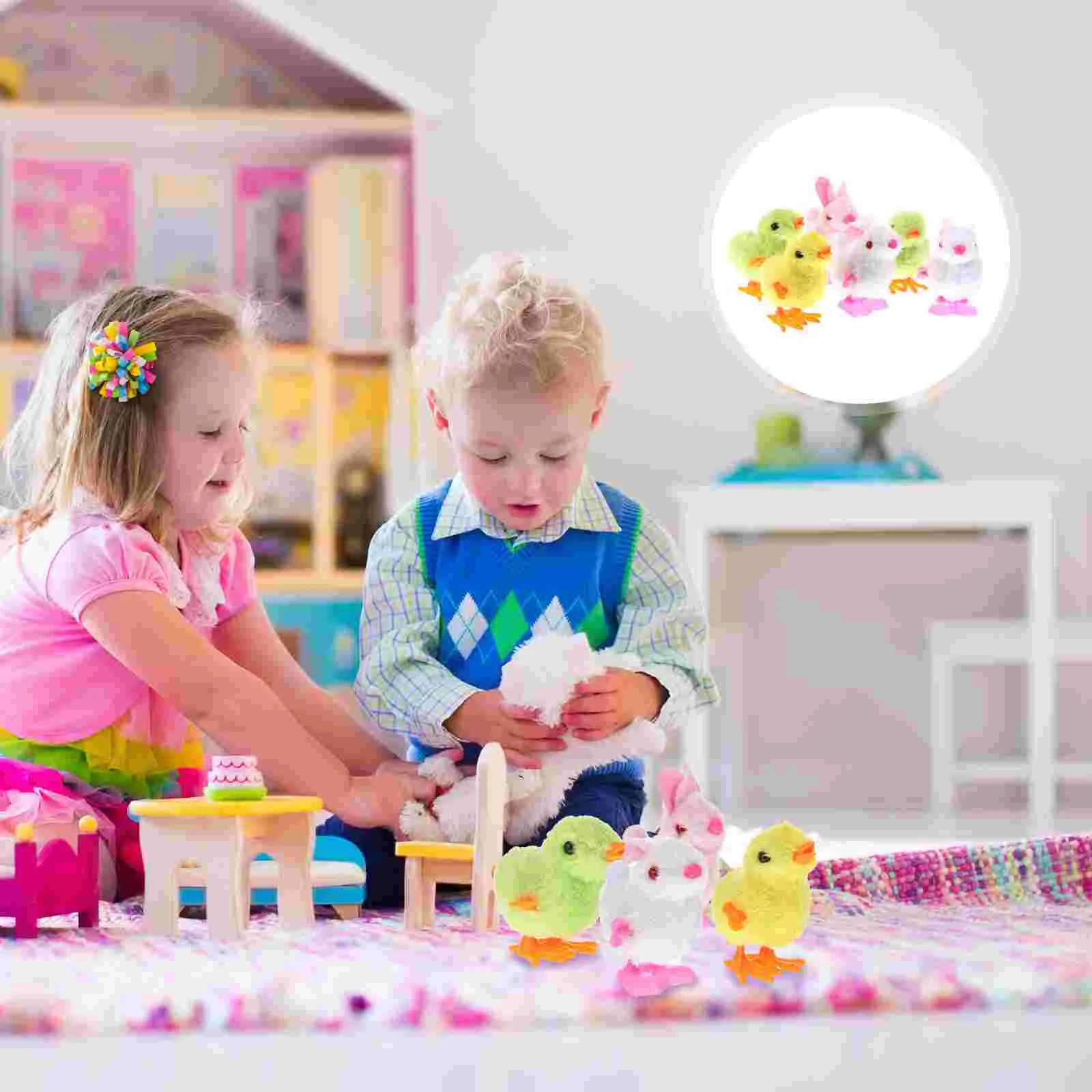 

6 шт., Детские Плюшевые игрушки-цыплята