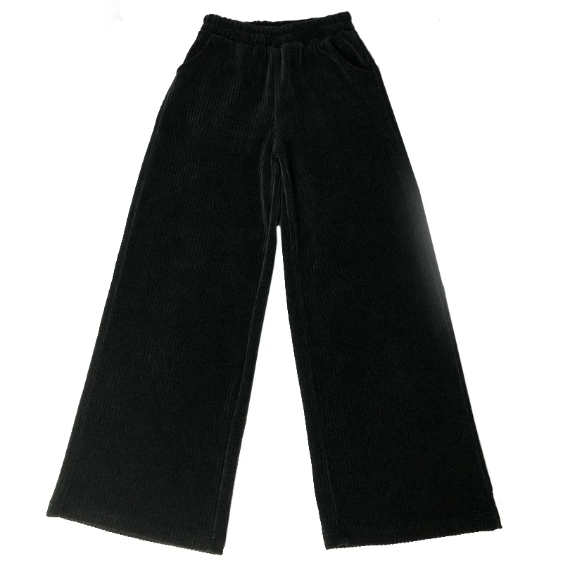 

Corduroy Casual Pants Women's Winter Thickened Slimming High Waist Large Size Draping Velvet Pants Vertical Corduroy Chenille