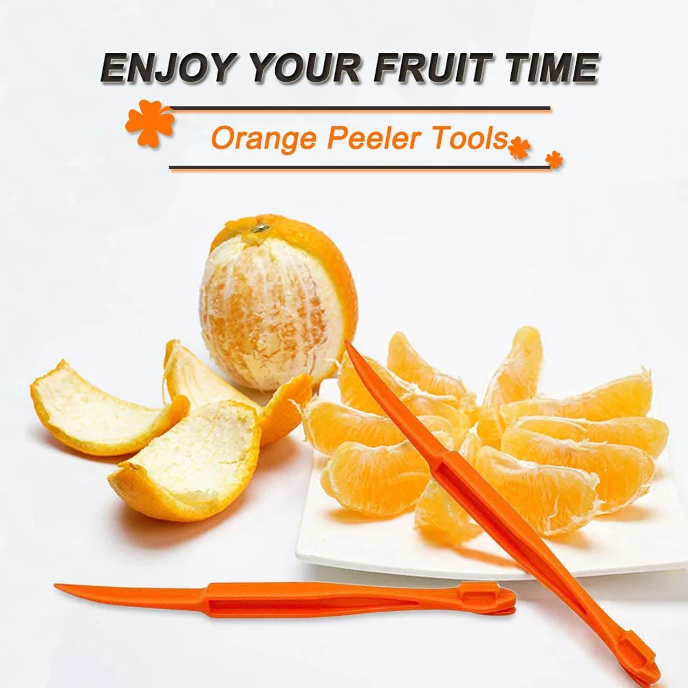 

BalleenShiny 5pcs Lemon Citrus Peeling Knife Remover Peel Easy To Open Orange Peeler Tool Plastic Slicer Fruit Kitchen Gadgets