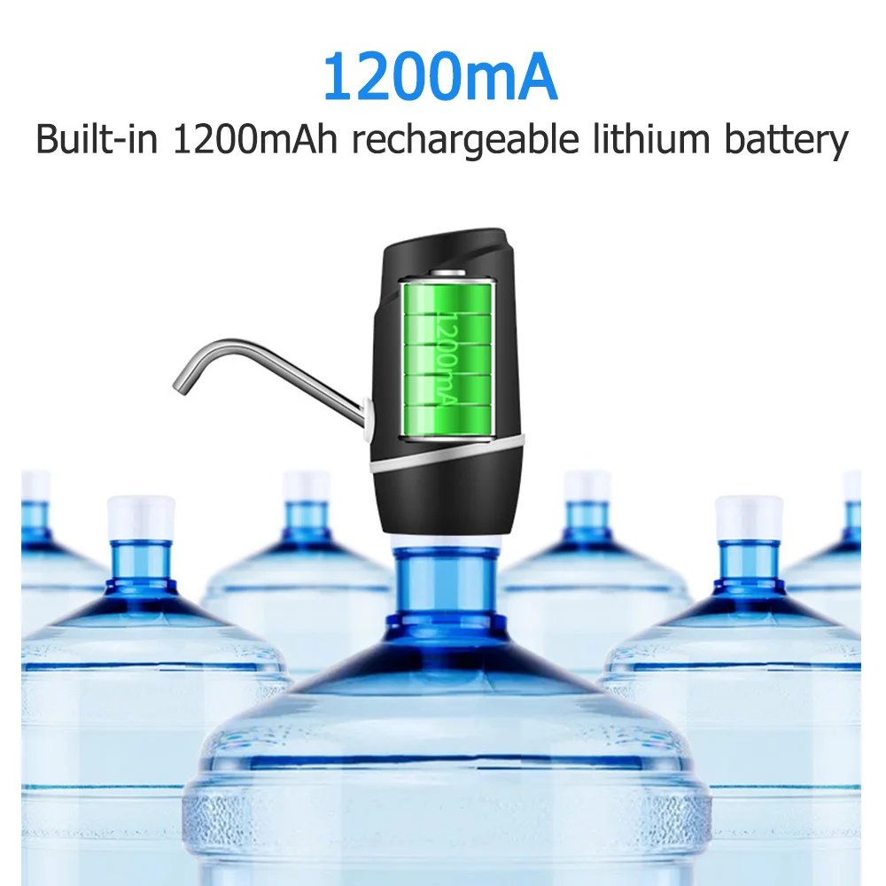 Портативный водяной кувшин Электрический автоматический диспенсер USB зарядка