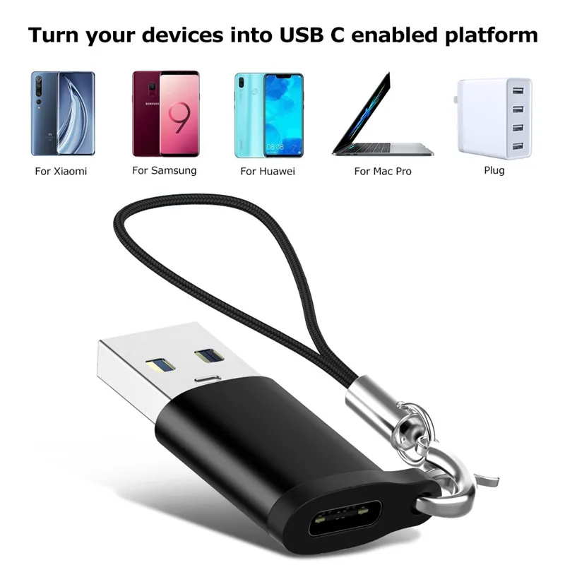 Адаптер Type C OTG USB Женский на 3 0 Мужской конвертер кабель для зарядки и