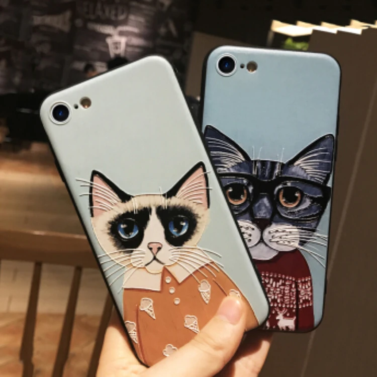 Милый 3D мультяшный чехол для iphone X 8 7 6 6S Plus силиконовый 5 5s SE XR XS Max | Мобильные