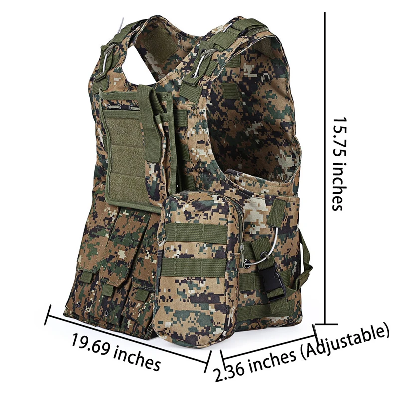 

Military Gear Tactical Amphibious Vest USMC Airsoft Vest Paintball Molle Combat Assault Plate Carrier Body Armor