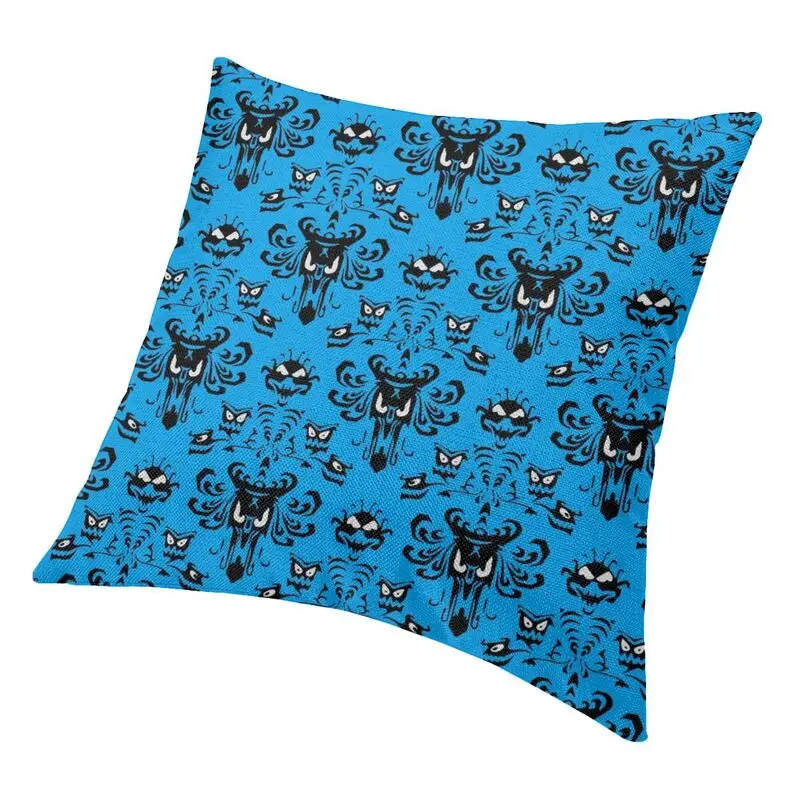 Soft Happy Haunted Throw Pillow Case Home Decor Custom Halloween Ghost Mansion Cushion Cover Pillowcover for Sofa | Дом и сад