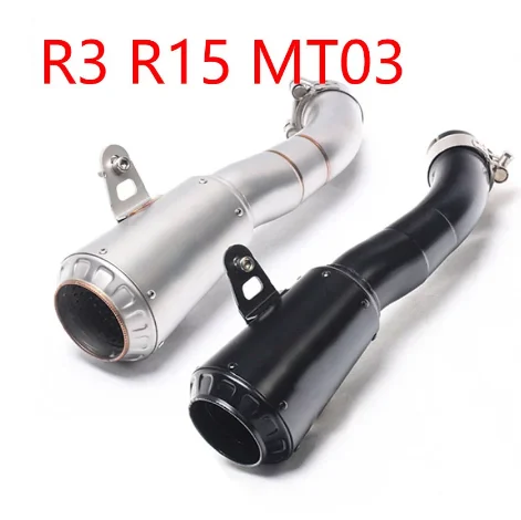 Выхлопная труба для YAMAHA YZF R3 R15 MT03 2015 2016 2017|slip on exhaust|motorcycle exhaust mufflermotorcycle muffler pipe |