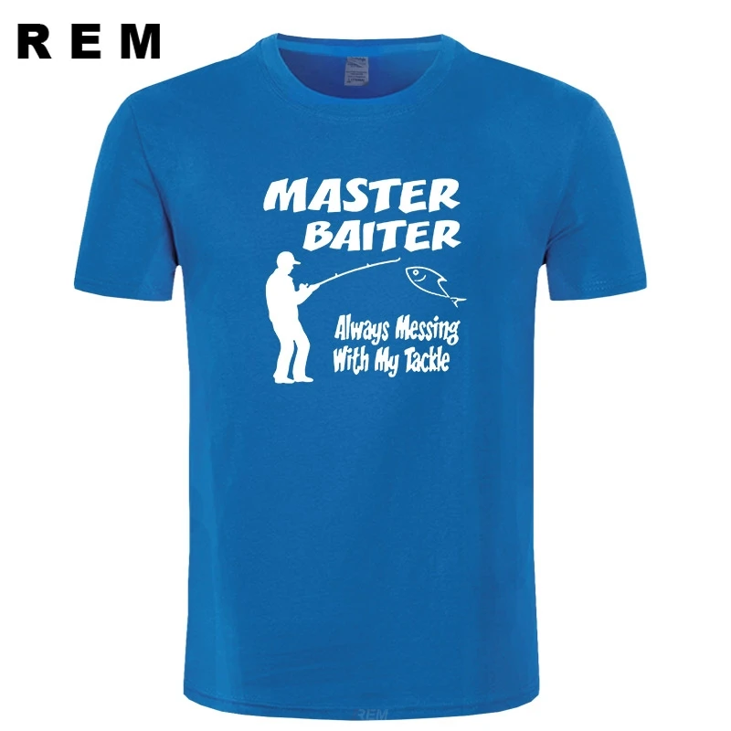 Master Baiter забавная футболка для рыбалки Грубая мужская больше размеров и цветов|men t
