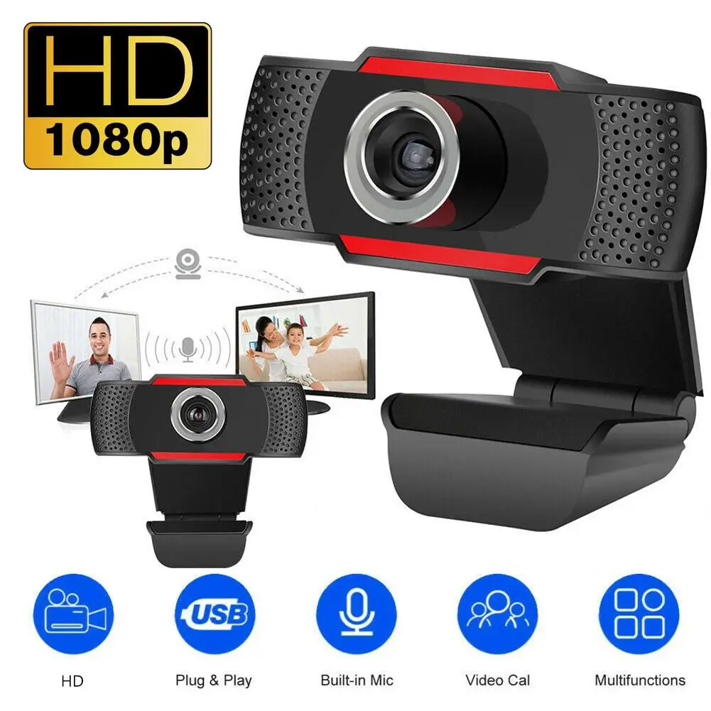 

Webcam 1080P 720P 480P Full HD Web Camera Built-in Microphone Rotatable USB Plug Web Cam For PC Computer Mac Laptop Desktop