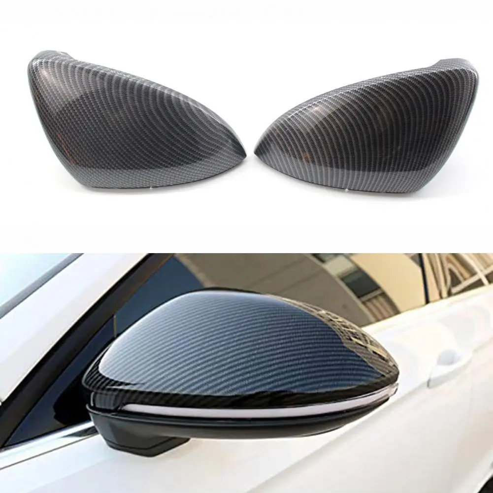 

2Pcs Carbon Fiber Replacement Protective Rearview Mirror Cover 5G0857537E/5G0857538E for VW Golf 7 2014-2018