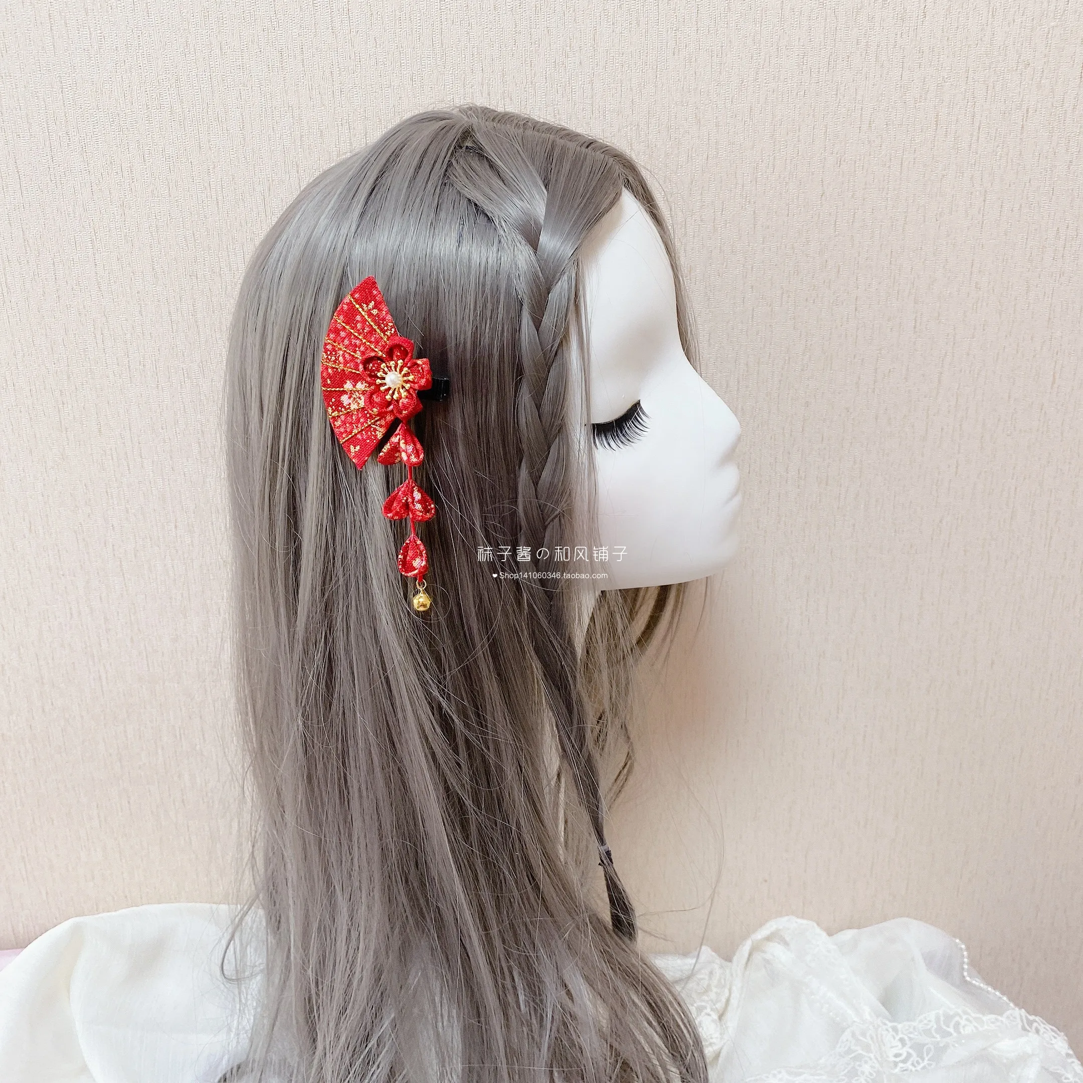 

new Sweet Cherry blossoms Ornaments Hanfu Kimono style Headwear Japanese Sweet Elegant yukata simple hairpin Soft Sister girl
