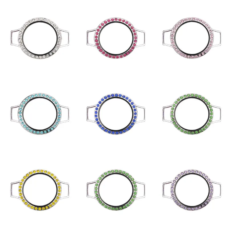 5 шт./лот L100 25 мм цветной стеклянный кулон со стразами для изготовления