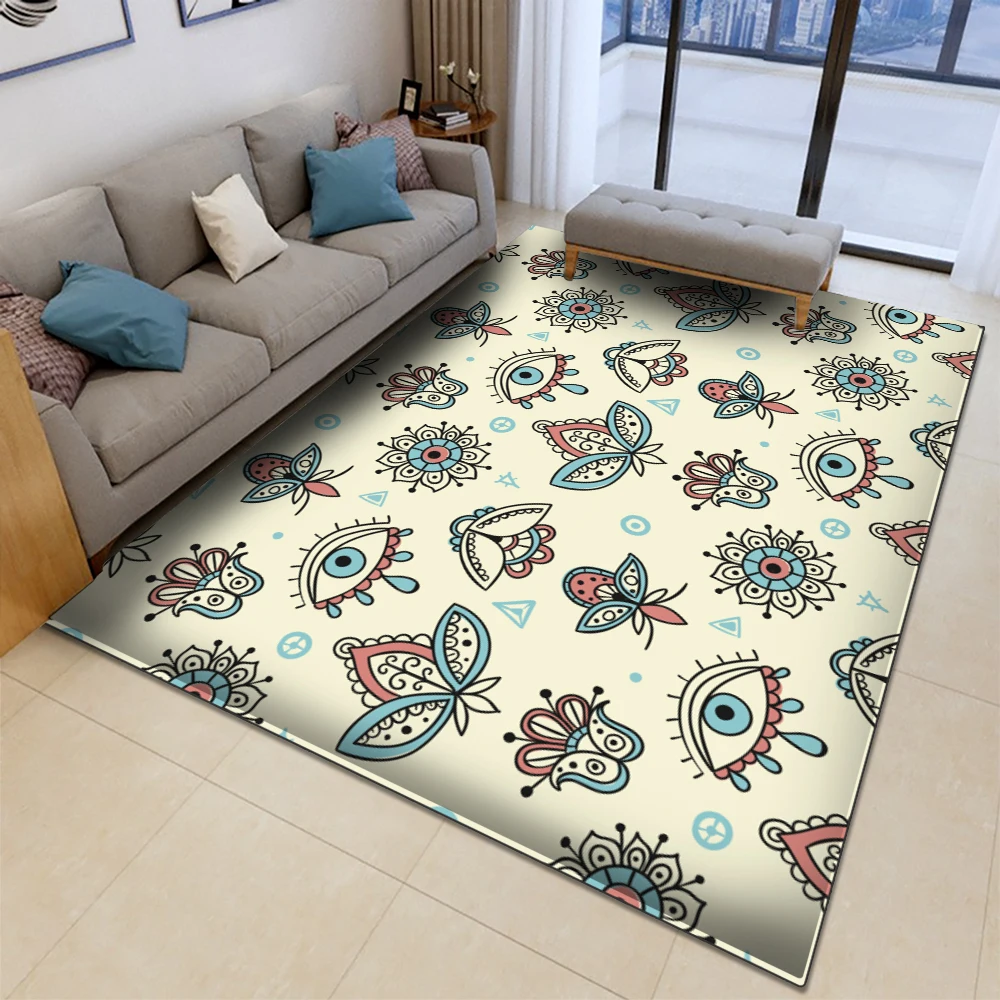Коврики Alfombra Salon Area винтажный фланелевый ковер с узором скандинавский простой