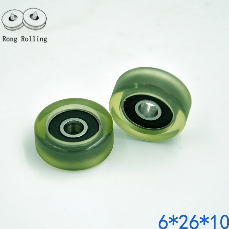 Скользящие шкивы/Ролики/колеса подшипник с полиуретановым резиновым покрытием