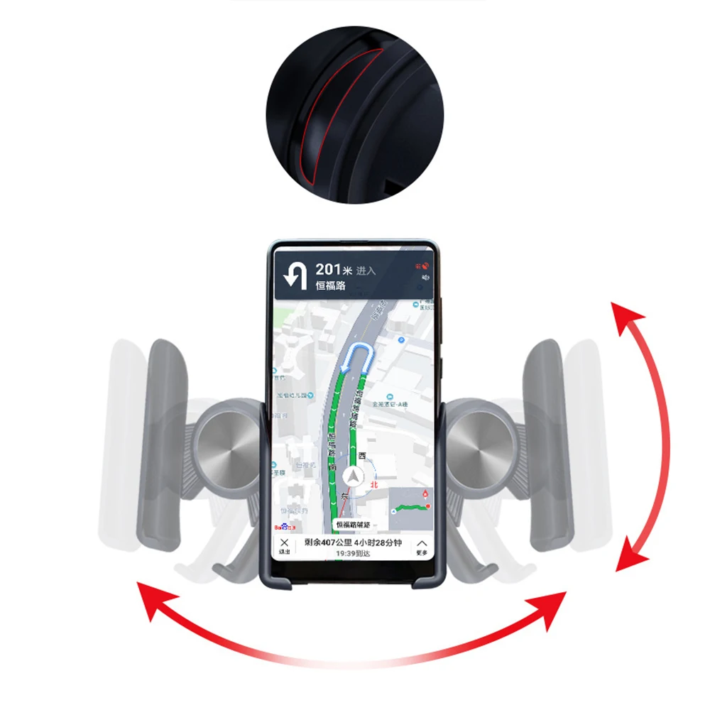 360 Вращающийся Автомобильный держатель для телефона портативный воздушный