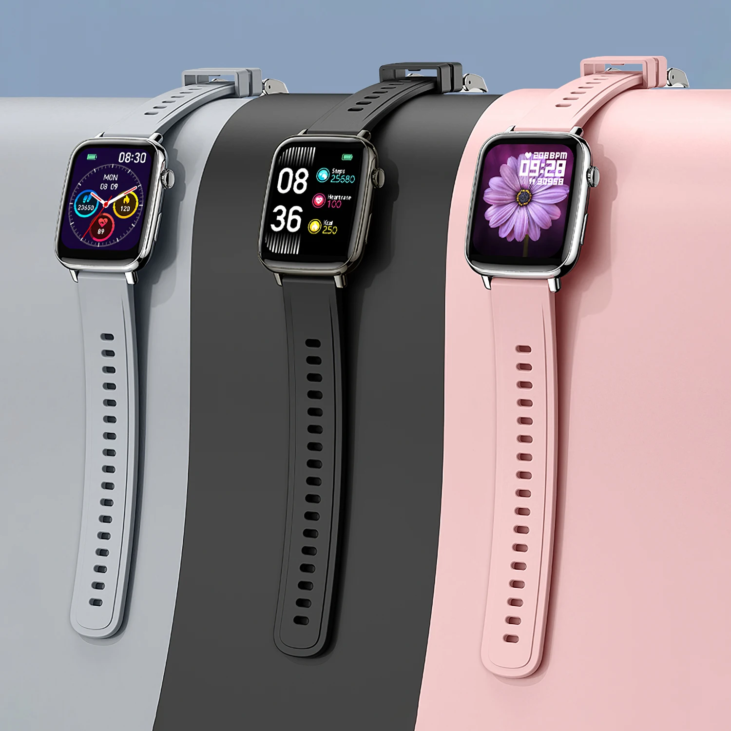 

MISIRUN P41 Smart Watch Men Women IP67 Sports Waterproof Heart Rate Sleep Health Monitoring Smart Watch for iOS Android phone