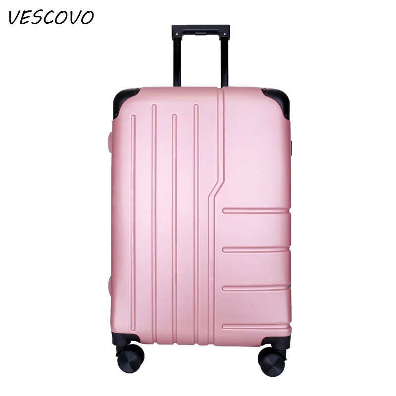 VESCOVO 20 &quot22&quot 24 &quot26 дюймов высокое качество 100% алюминиевый каркас багажный PC