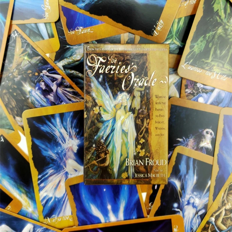 66pcs Tarot Cards Deck The Faeries' Oracle Beautifully Designed Durable Fairy Paper Card For Fun Playing Board Games | Спорт и