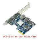 Райзер PCIE PCI-E Riser Card с 1 на 4 USB 3,0, концентратор множителей X16 PCI Express 1X 16X, адаптер для майнинга Bitcoin ETH