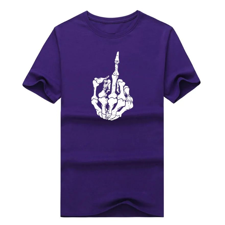 

2021 T-shirt Rap Hip hop Rock Skull Finger Tees Short Sleeve 100% Cotton T SHIRT Mens Fashion W0518111