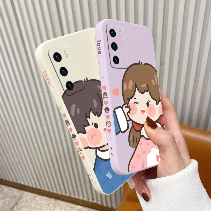 

Meat Dudu Boy Phone Case For Huawei P40 P40Lite P30 P20 Mate 40 40Pro 30 20 Pro Lite P Smart 2021 Y7a Silicone Cover