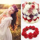 Модный богемный пляжный аксессуар для волос для вечеринок Свадебный Цветочный венок для волос