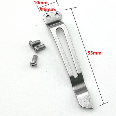New Stainless Steel Back Clip for DIY Folding Pocket Knife Tool Accessories Custom Holder | Инструменты