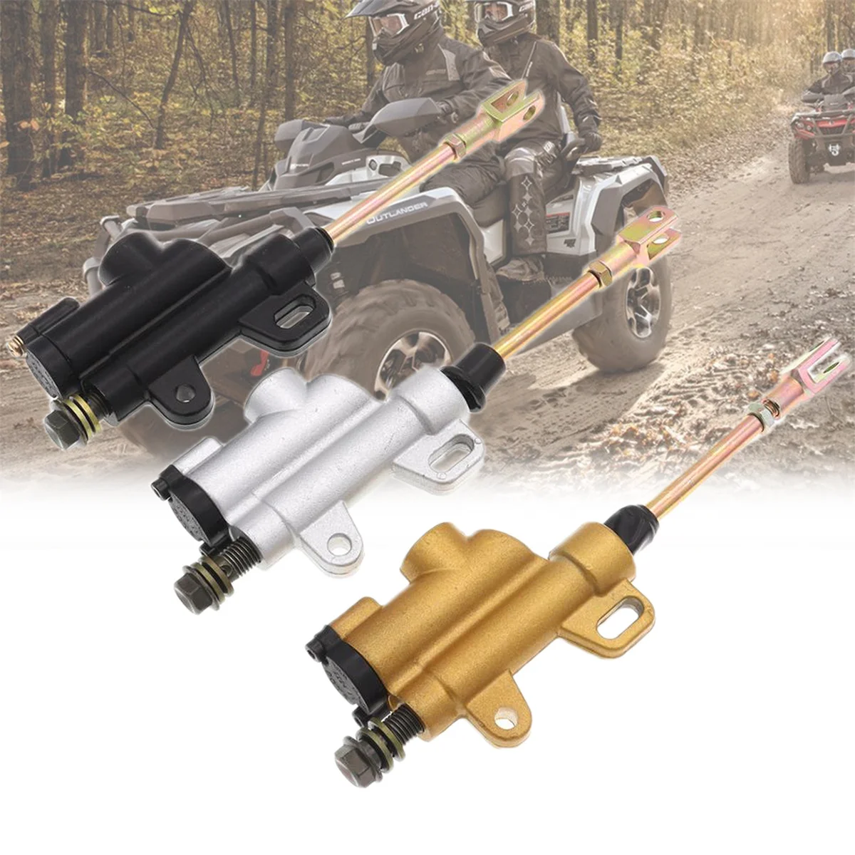 

New Motorcycle 10mm Rear Hydraulic Brake Master Cylinder Pump For 50cc 70cc 110cc 125cc 150cc 250cc ATV Pit Pro Dirt Bike