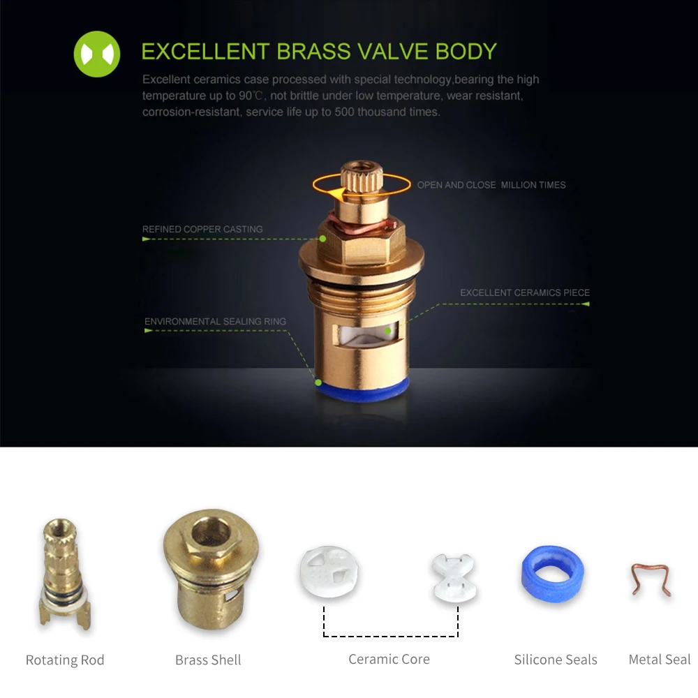 Double Handle Bathroom Sink Faucet Kitchen Washing Machine Faucets Wall-Mounted Valve Stainless Steel Water Tap Garden | Обустройство