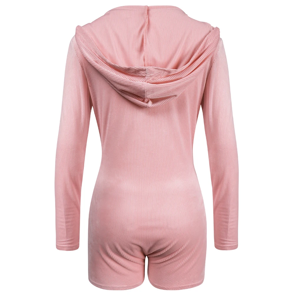 

Full Sexy Lace Up Cross Women Playsuit Corduroy V Neck Bodycon Slim Body Suit Pajama Sleepwear Body Top Jumpers Mujer G2260