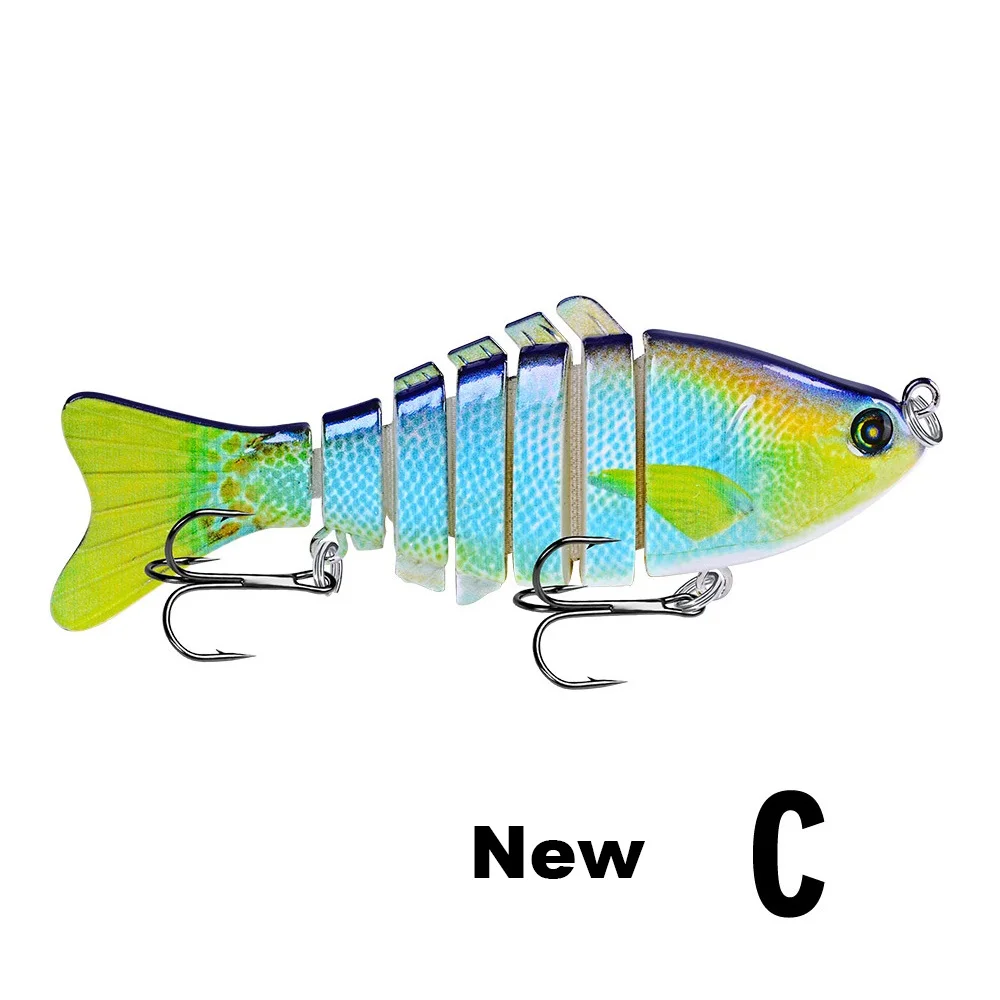 new c 10 см 15,5 г тонущие рыболовные приманки, наживки блесна Swimbait 6 сегментный жесткий искусственный воблер снасти приманки - Цвет: new c
