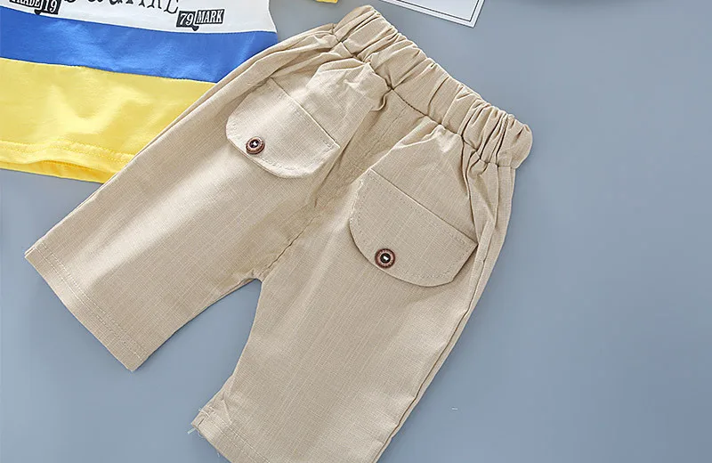 

Baby Boy Clothing Sets 0-3years Summer 2020 Boys Clothes Infant Cotton Letters Boys Tops T-shirt+Pants Outfits Kids Clothes Set