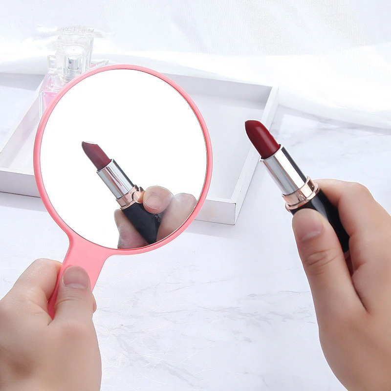 Spiegel косметическое зеркало для макияжа рукоять розовый макияж овальные круглые