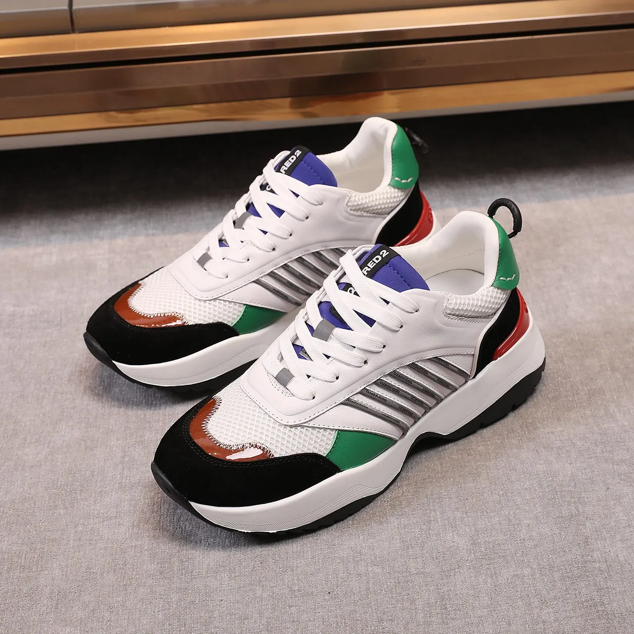 

Breathable Spring Dsquared2 Sneakers Mix Colors Shoes Outdoor Sneakers For Men women Trend 2021 Men Leather Casual Walk Shoes