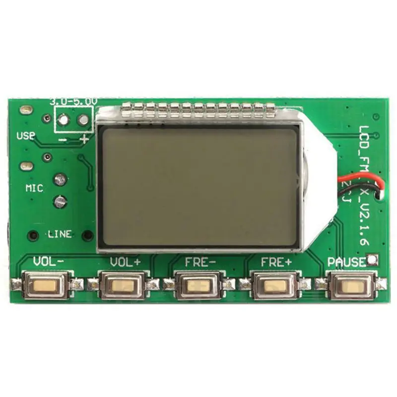 DSP PLL 87 108 МГц цифровой беспроводной микрофон Стерео FM передатчик Модуль