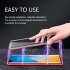 Магнитный чехол-книжка для Huawei Nova 5z, металлический, противоударный, стеклянный, 360