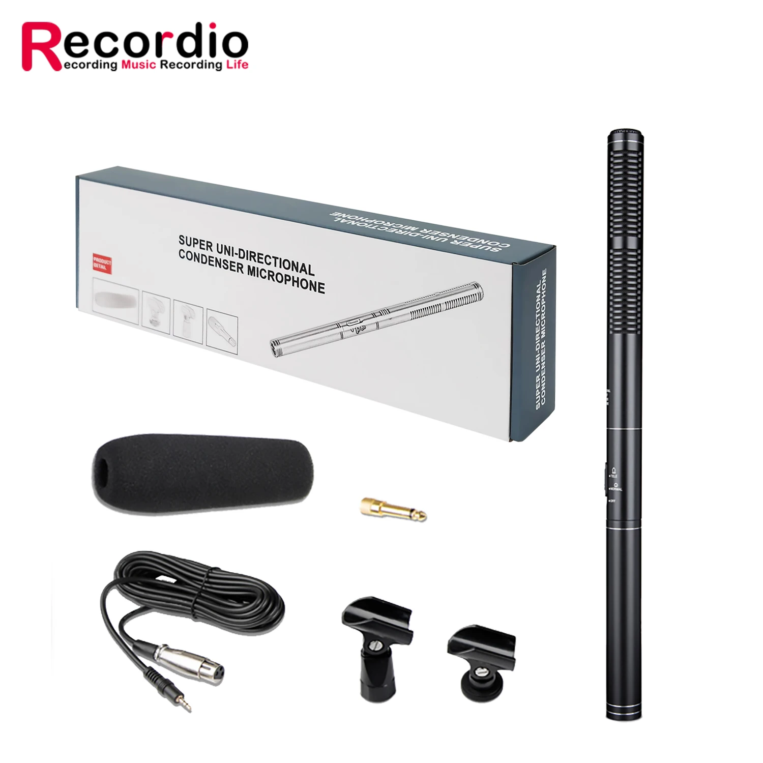 GAM-CF02 Professional Shotgun Interview Microphone Directional Condenser MIC for DSLR DV Camcorders Video Camera Mic | Электроника