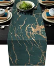 1 шт. Зеленые Мраморные линии, Золотая текстура с трещинами, современные скатерти для свадебной вечеринки, Рождественский чехол для стола, декор для домашнего стола в отеле