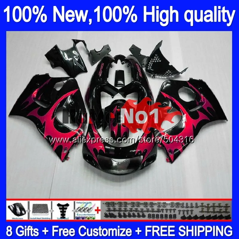 

Корпус для SUZUKI SRAD GSXR 750 600 Φ 11MC.44 красное пламя GSXR750 1996 1997 1998 1999 GSXR600 96 97 98 99 00 обтекатель