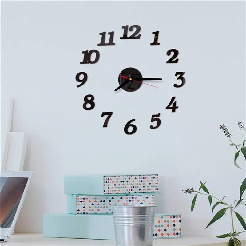 Настенные часы Reloj de pared изысканные 3D Простые римские цифры сделай сам акриловые