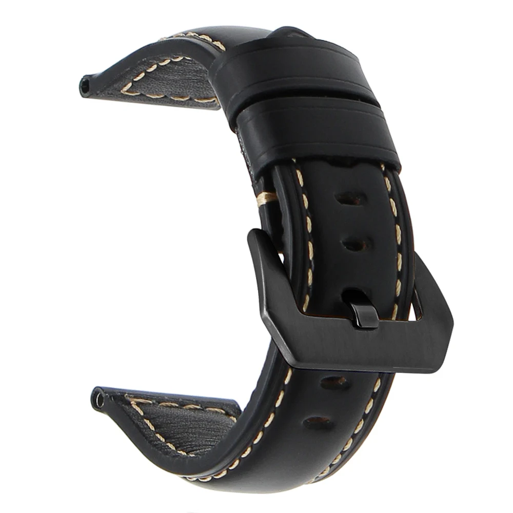 

Genuine Leather watchband +Tool for Suunto 9/Ambit 3 Vertical/Spartan Sport HR metal Watch Band Wrist Strap Bracelet 24mm Black