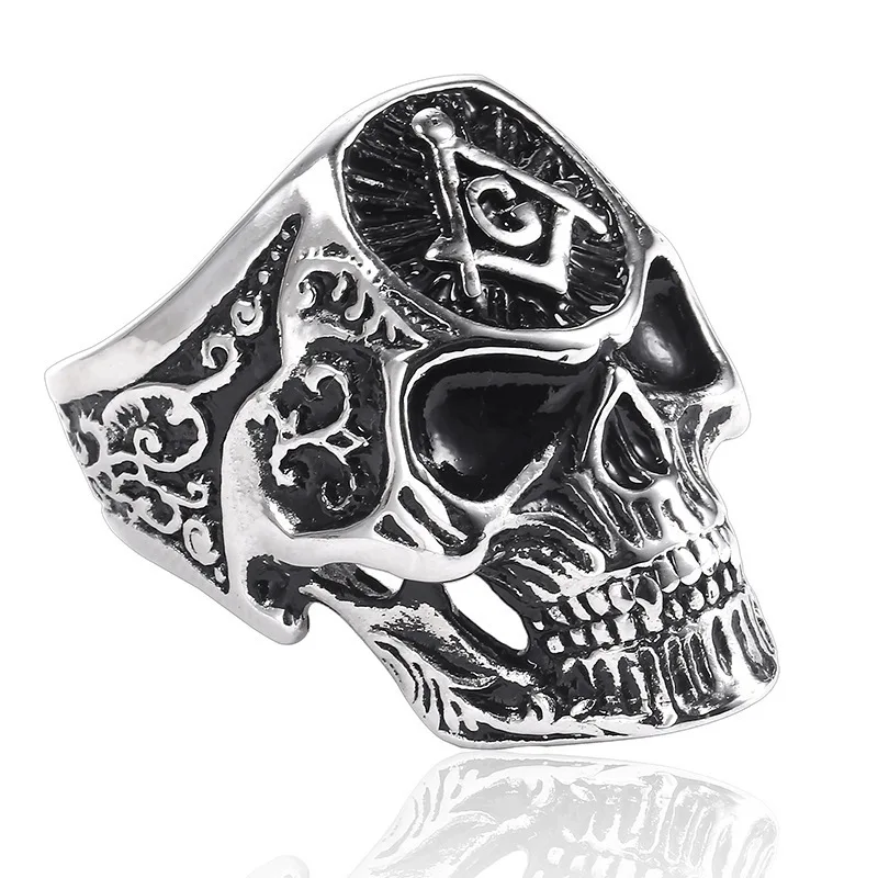 Мужское кольцо с черепом нержавеющая сталь высокомерие стимпанк Винтаж для