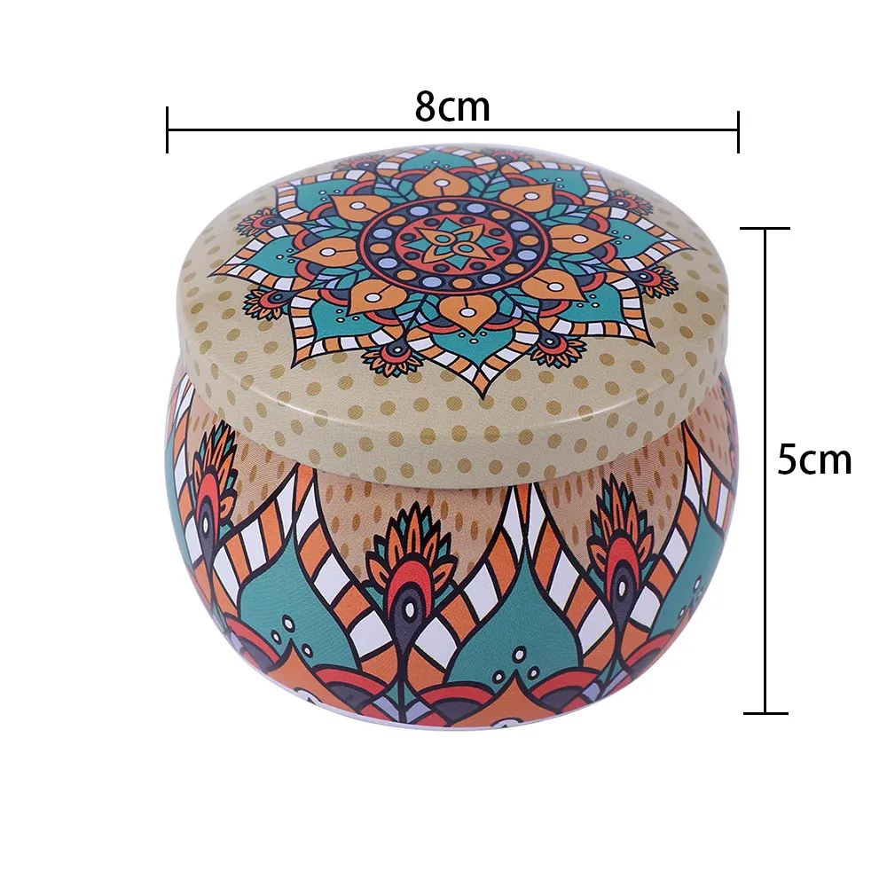 Маленькая жестяная коробка для хранения ювелирных изделий чая конфет банка