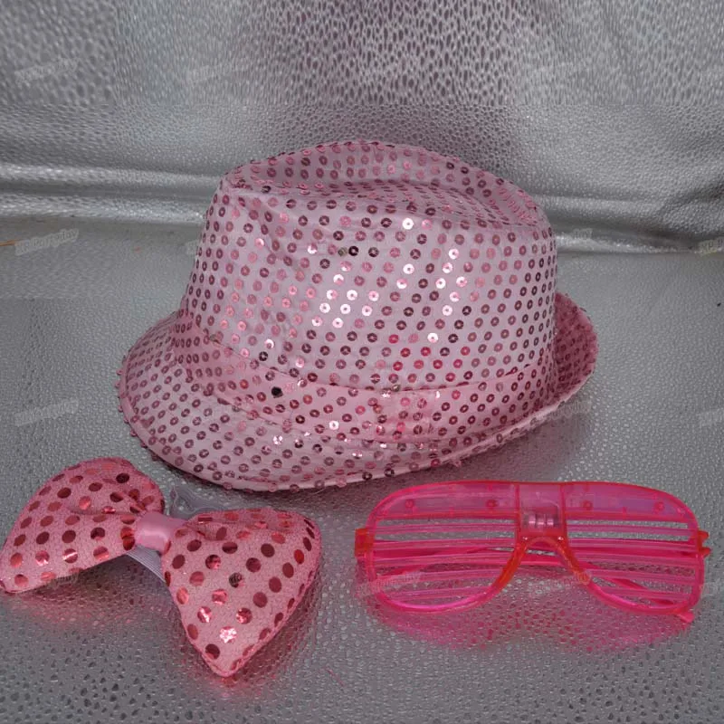 Фетровая шляпка шерстяная мигать блесток светильник Джаз Кепки кепки головной