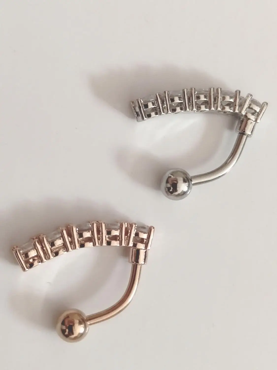 Imixlot кольцо пупка обратный с украшением в виде кристаллов циркон для розницу