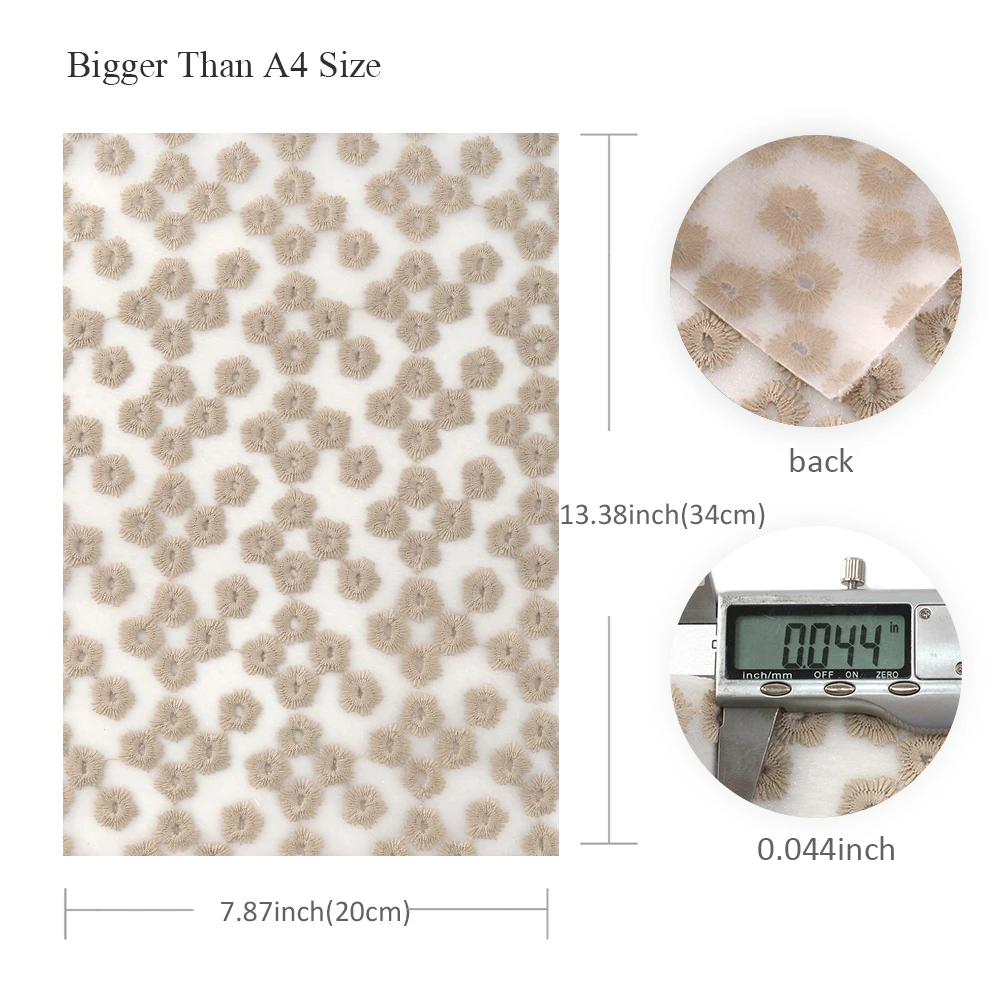 Аксессуары David 20*33 см цветок с вышивкой прозрачная ткань из искусственной кожи